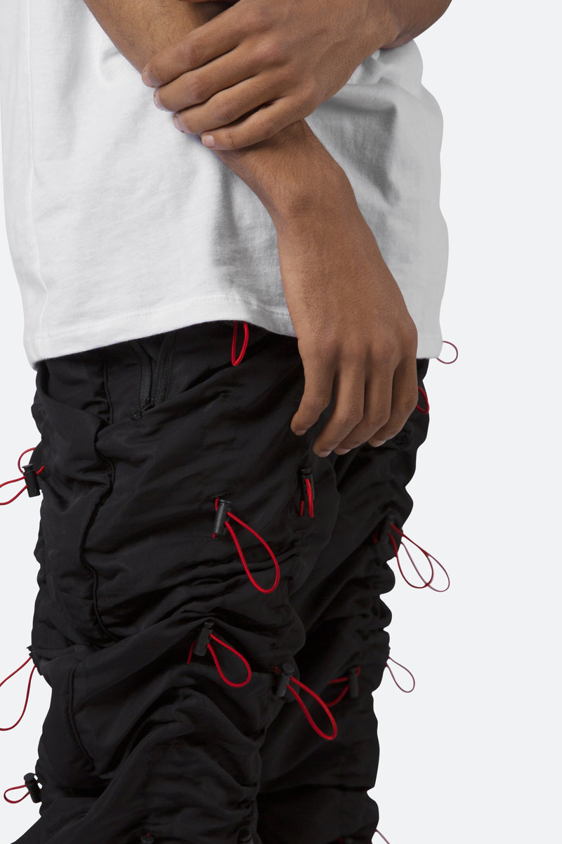 Bungee Cord Pants - Black/Red – crownandcaliber72.com