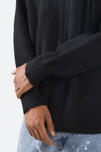 Load image into Gallery viewer, Zipper Cardigan - Black