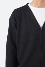 Load image into Gallery viewer, Zipper Cardigan - Black