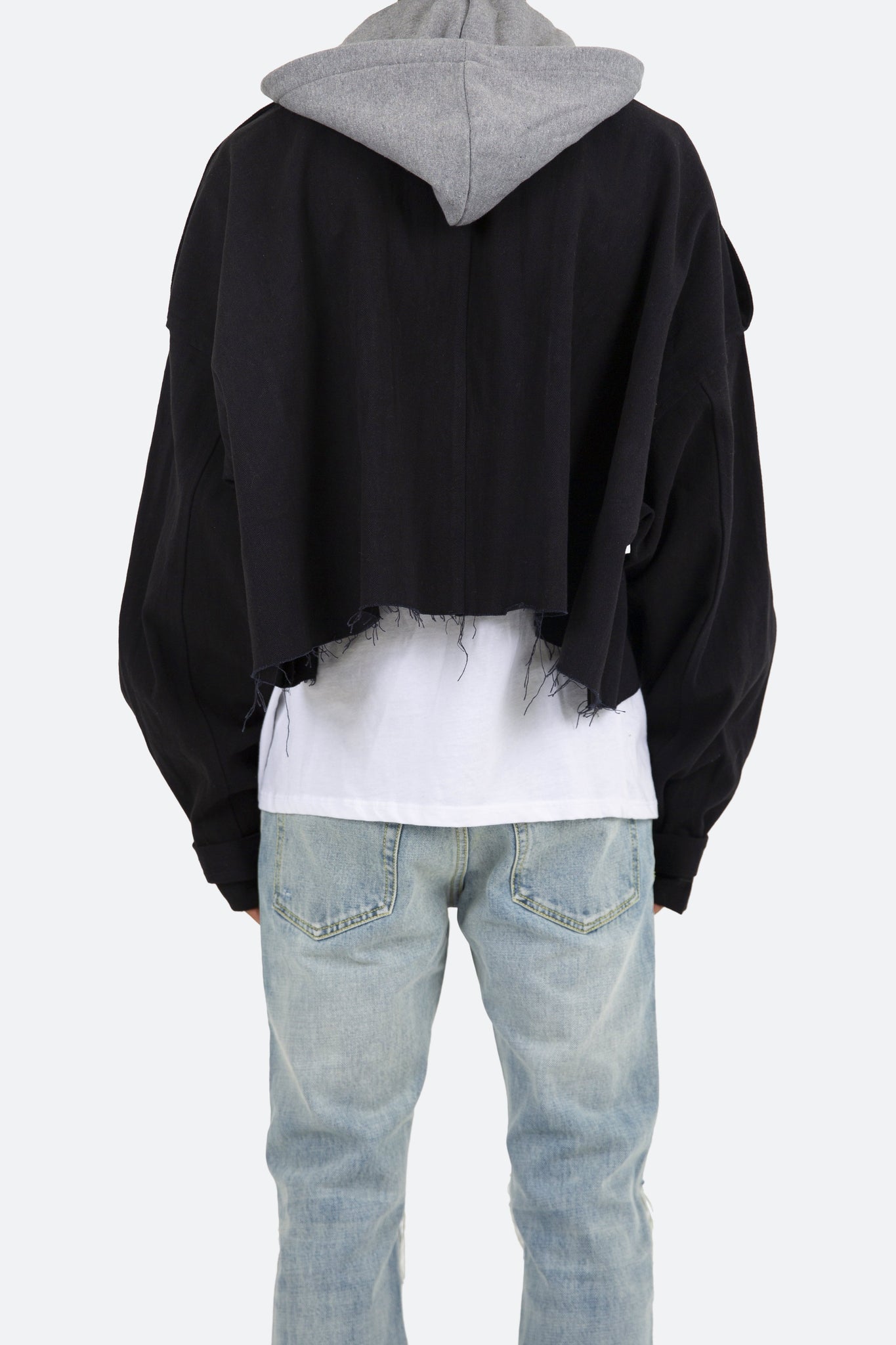 Hooded Cropped M65 Jacket - Black – crownandcaliber72.com